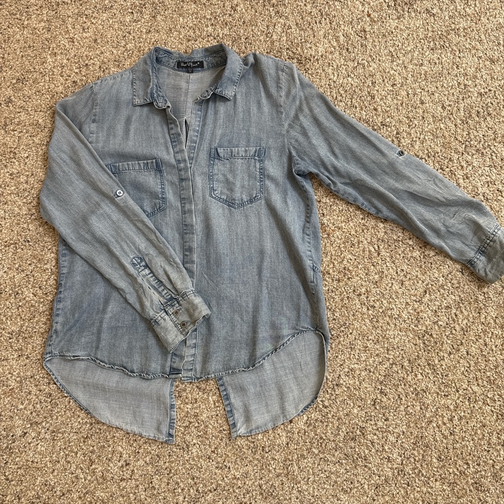 Velvet Heart Blue Button Down Shirt